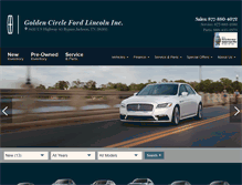 Tablet Screenshot of goldencirclelincoln.net